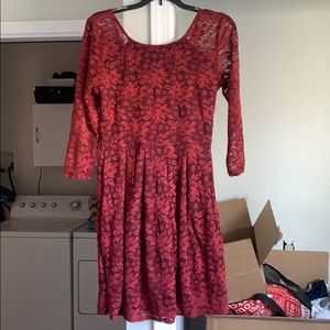 Red Lace Dress